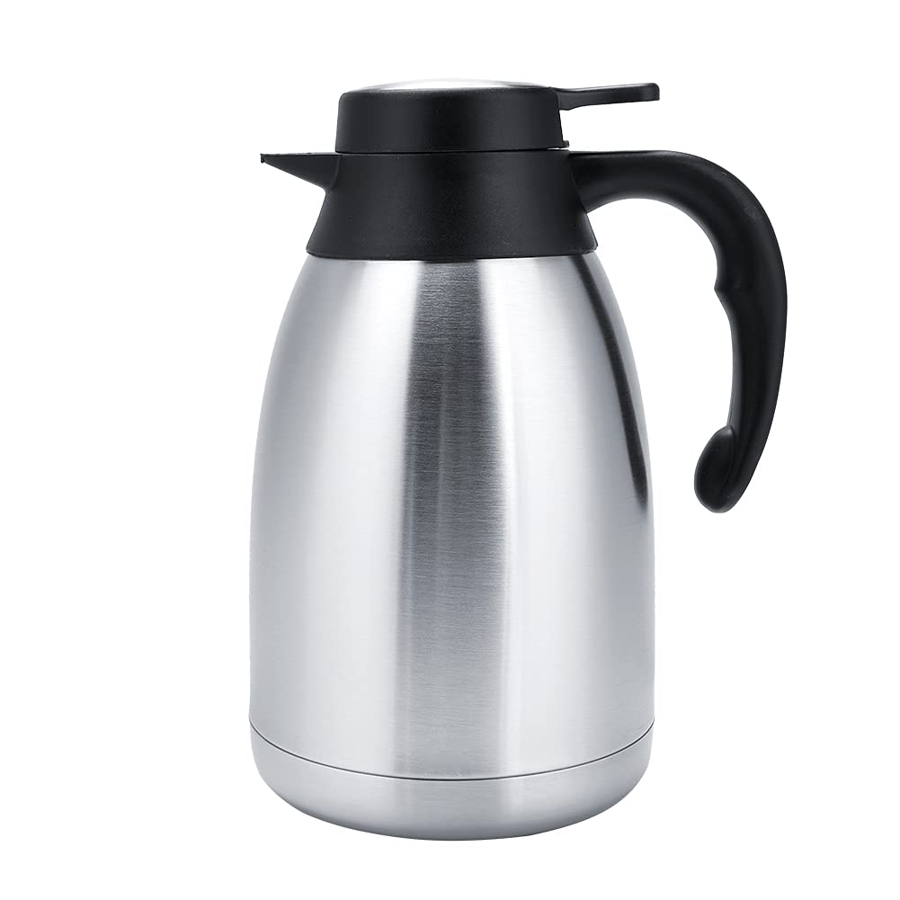 Jarra de café al vacío con Aislamiento térmico de Acero Inoxidable, Termo de Acero Inoxidable para café, té, Agua(1,5 litros)