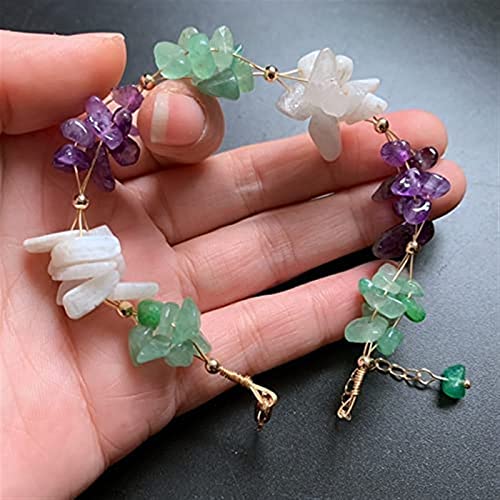Bracelet aventurine et lune blanche kit DIY sans outil complexe