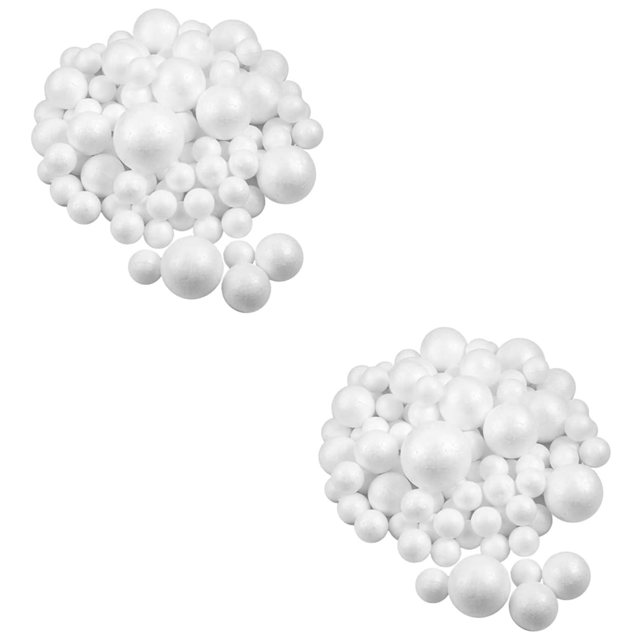 200pezzi Foam per Decorazioni per Matrimoni e Diverse Palline Polistirolo per Scolastici e Decorative