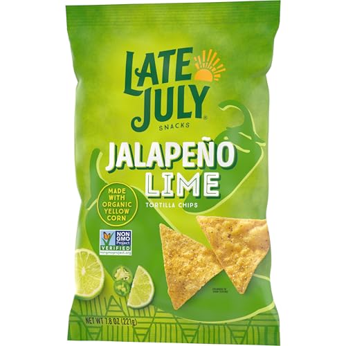 Late July Snacks Jalapeno Lime Tortilla Chips, 7.8 OZ Bag - Thumbnail 6