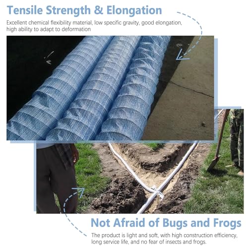 Tuyau d'évacuation français à infiltration douce pour un drainage efficace de pelouse - 5