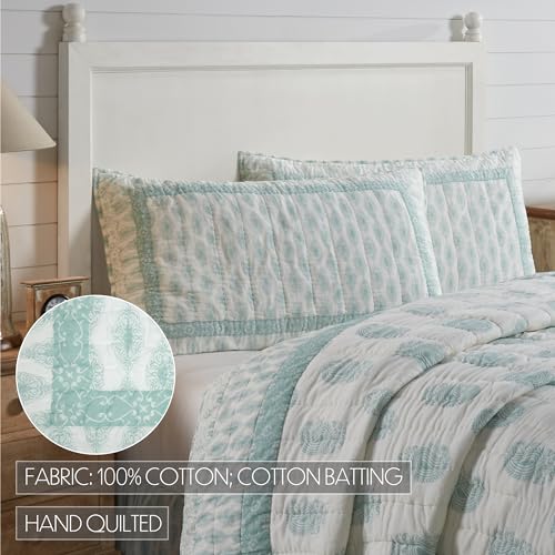 VHC-Brands-Avani-Boho-Farmhouse-Bedroom-Decor-King-Sham-21×37-Paisley-Sea-Glass-Green VHC Brands Avani Boho Farmhouse Bedroom Decor King Sham 21×37 Paisley Sea Glass Green