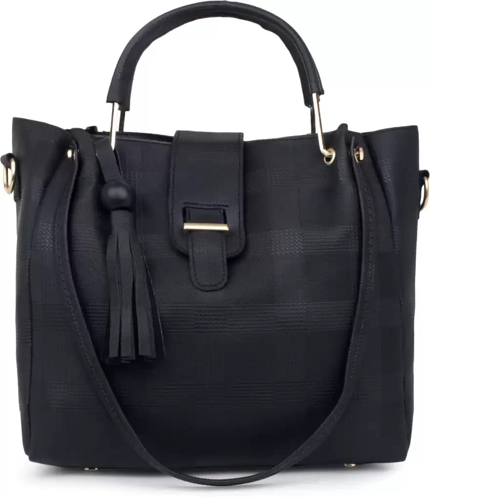 DANIEL CLARK Handbags Check Black For Ladies (B0BCWVSMCV) Amazon Price History, Amazon Price Tracker