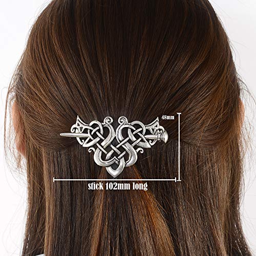 Viking Celtic Hair Clips Hairpin-Wiccan Hair Sticks Ladies Hair Accessories Triangle Clips for Long Hair Slide Pin Irish Hairstick Celtic Knot Viking Jewelry Viking Celtic Hair Clips Hairpin-Wiccan Hair Sticks Ladies Hair Accessories Triangle Clips for Long Hair Slide Pin Irish Hairstick Celtic Knot Viking Jewelry