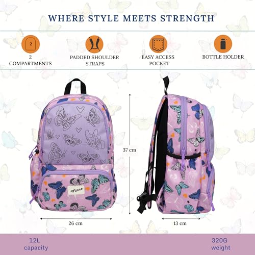 Image of F Gear Colour Buddy 12L Kids Backpack, Kids Can Colour On The Bag, 1 Compartment & 2 Pockets; Lightweight, Durable & Fun Backpack for School & Travel | Comfortable & Stylish Bag