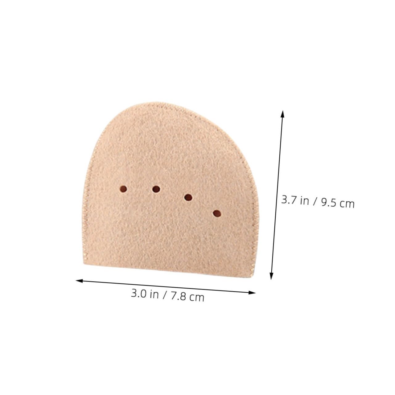 SHERCHPRY 1Pair Comfortable Toe Caps for Dancers Non Slip Dance Shoe Inserts Shock Absorbing Foot Pads Skin Tone Design for Ballet Modern Dance Jazz S