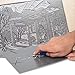 Falling in Art Soft Linoleum Carving Block, 9 Inches by 12 Inches, Grey, 2-Pack