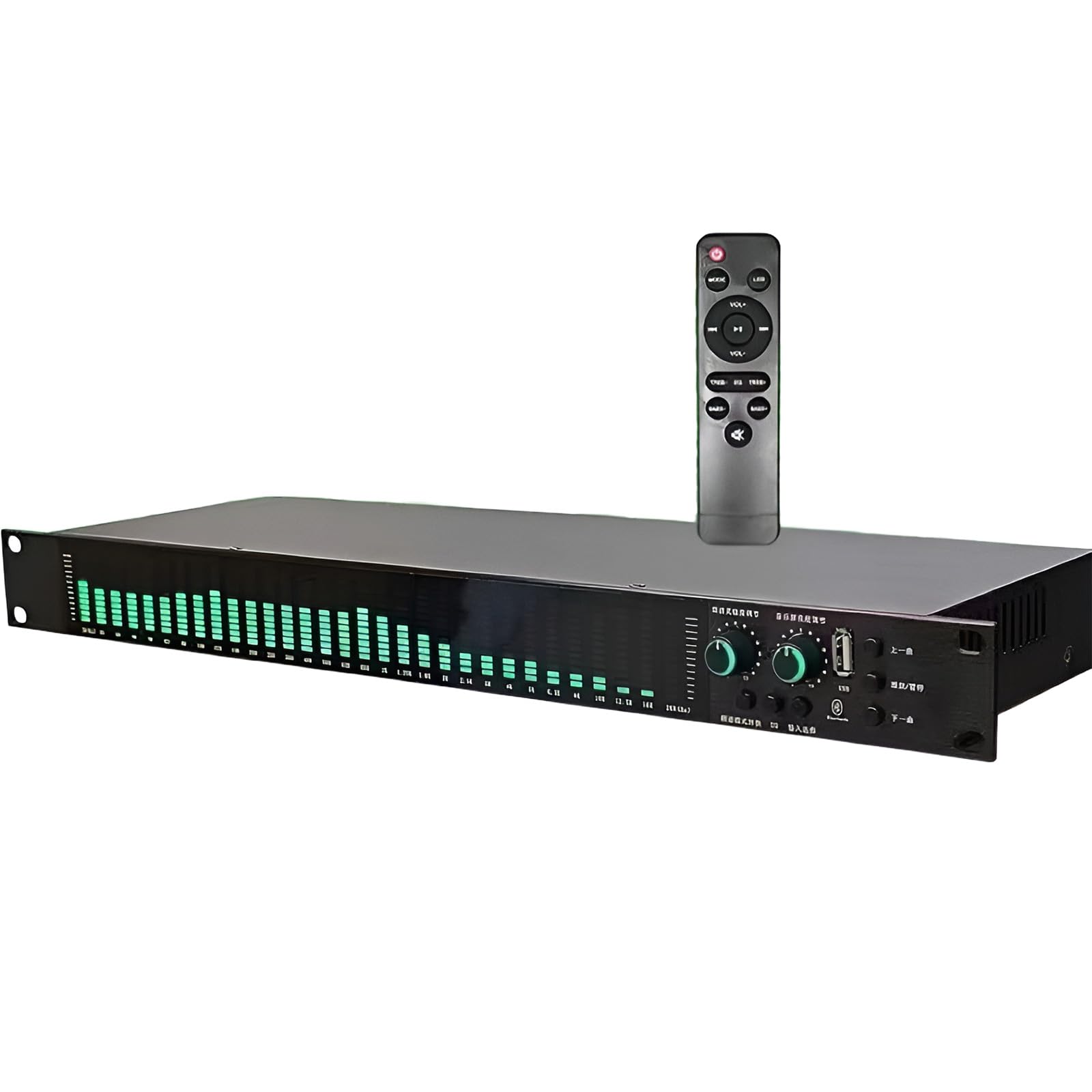 Ecualizador Gráfico De Audio Estéreo, Ecualizador Digital De 31 Bandas, Con Pantalla De Espectro Led, Procesador Dsp Y Reducción De Ruido, 10 Efectos Preestablecidos Para Estudio De Grabación