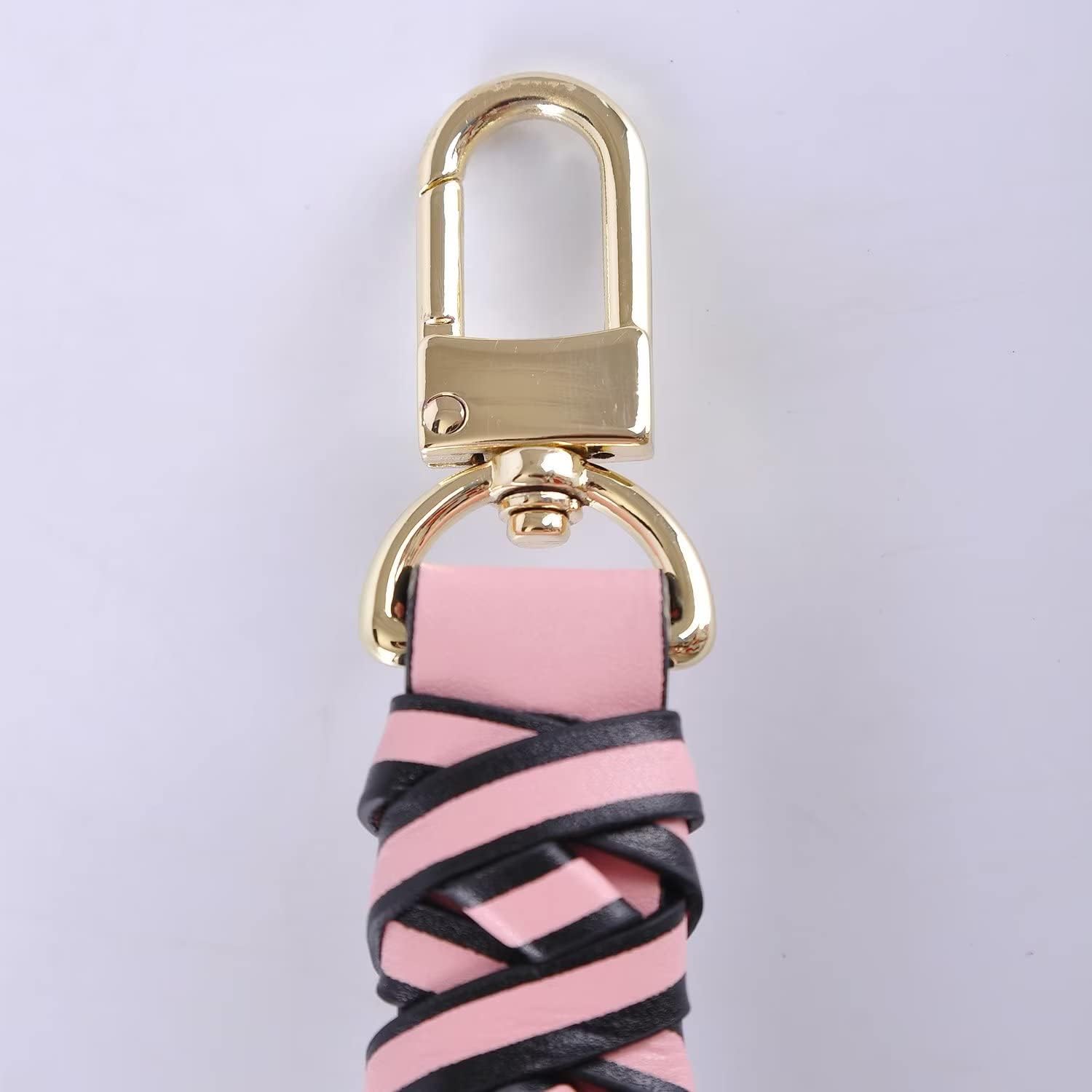 VanEnjoy Genuine Vachetta Leather Braided Handle Compatible for Beaubourg Hobo Top Handle Neonoe Strap (16" L, Pink)