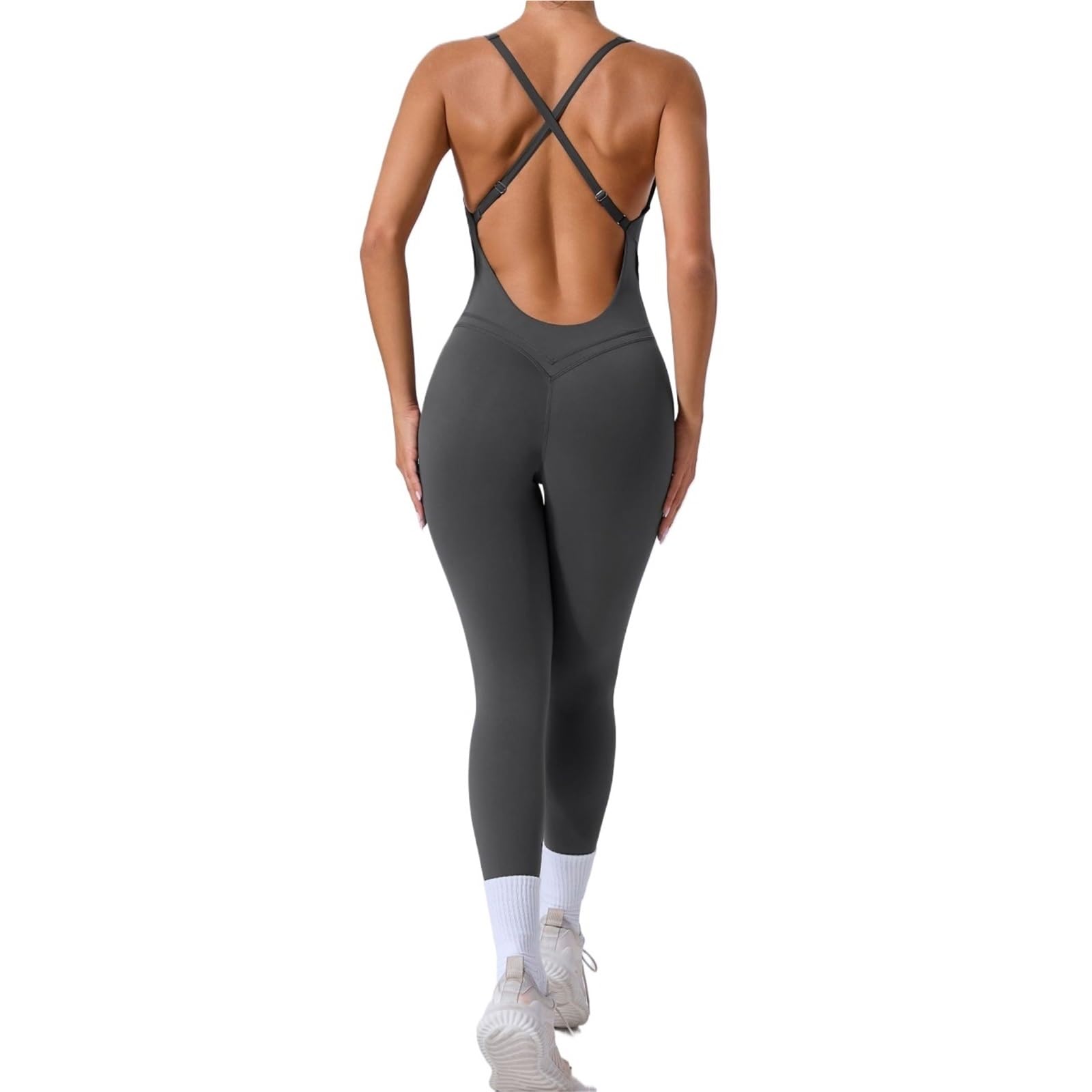 Mono de una pieza for mujer, for entrenamiento, fitness, yoga, ropa deportiva 25