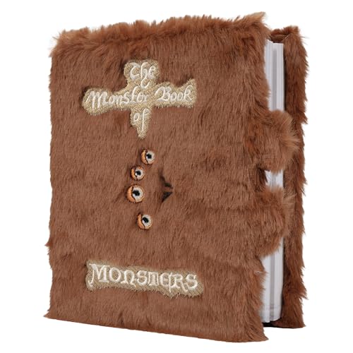 Image of Harry Potter Monster Book of Monsters Plush Jounal Diary for Kids - Cute Soft Cover Movie Replica Writing Notebook with 216 Lined Pages - Officially Licensed Merchandise