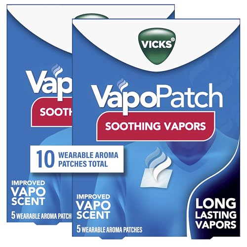 Vicks VapoPatch, Wearable Mess-Free Aroma Patch, Soothing & Comforting Non-Medicated