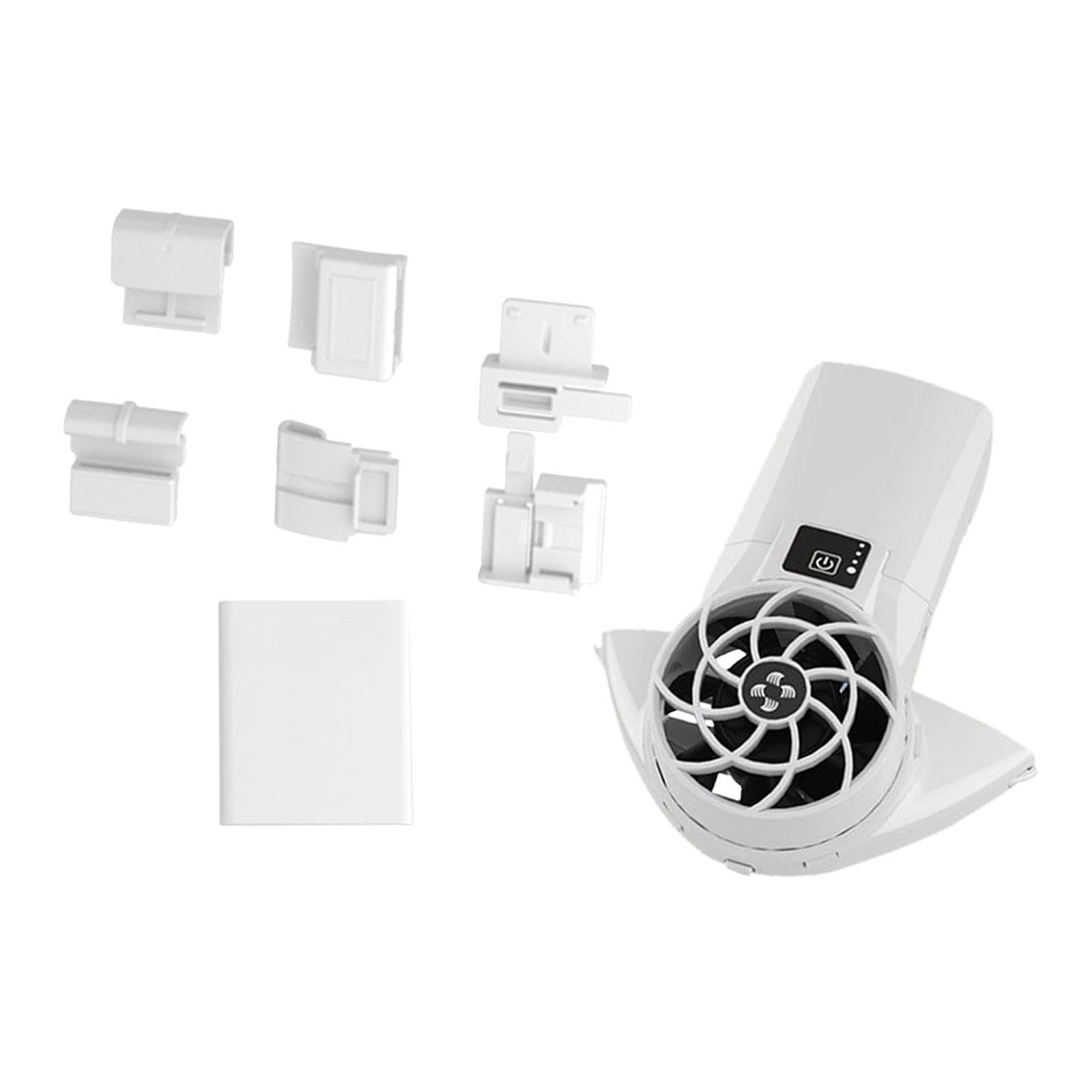 Almencla Ventilateur de Casque de Chantier, Multifonctionnel, Réglable, Portable et Rafraîchissant, Idéal pour Les Chantiers de Construction En été et Les Sall