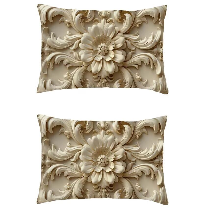 Taie oreiller 60x80cm étanche double face pour canapé de jardin