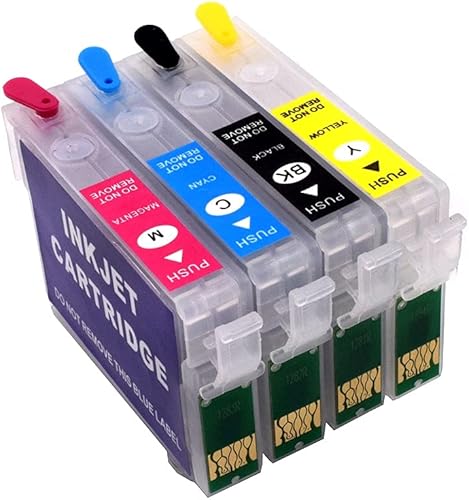 PONPED T1271 127 126 XL Cartucho de tinta recargable con chip ARC compatible con Ep-Son Workforce 60 545 645 840 845 WF-3520 3530 3540 7010 7510