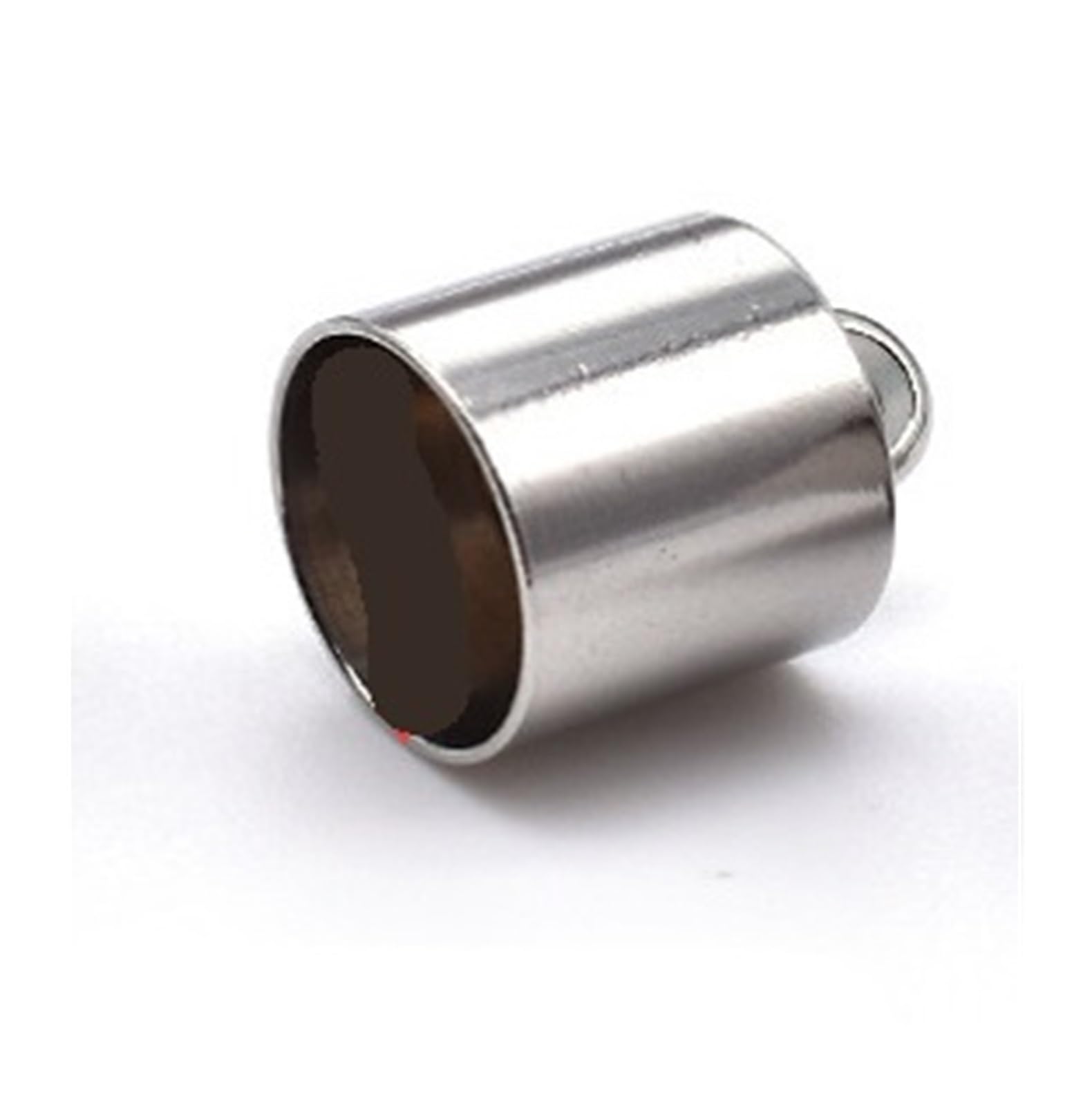 WEKONUMEX Rope Stoppers, Rope Stoppers 20pcs Stainless Steel Cord End Caps 1.2-10mm Hole For DIY Jewelry Making(1.5mm hole)