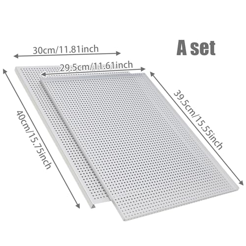 Bandeja para hornear milhojas de aluminio con 2 piezas perforadas 4