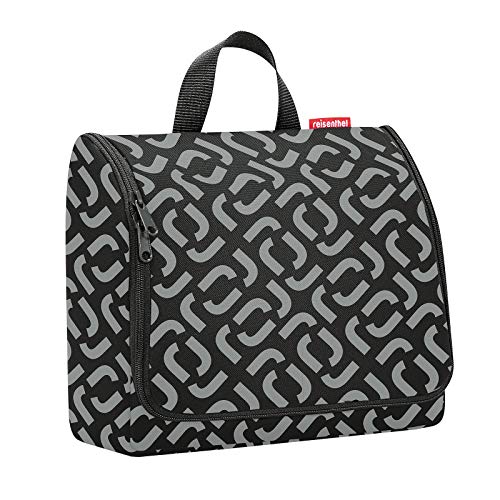 reisenthel toiletbag XL Signature Black - praktischer Kulturbeutel mit Haken, wasserabweisendes Material