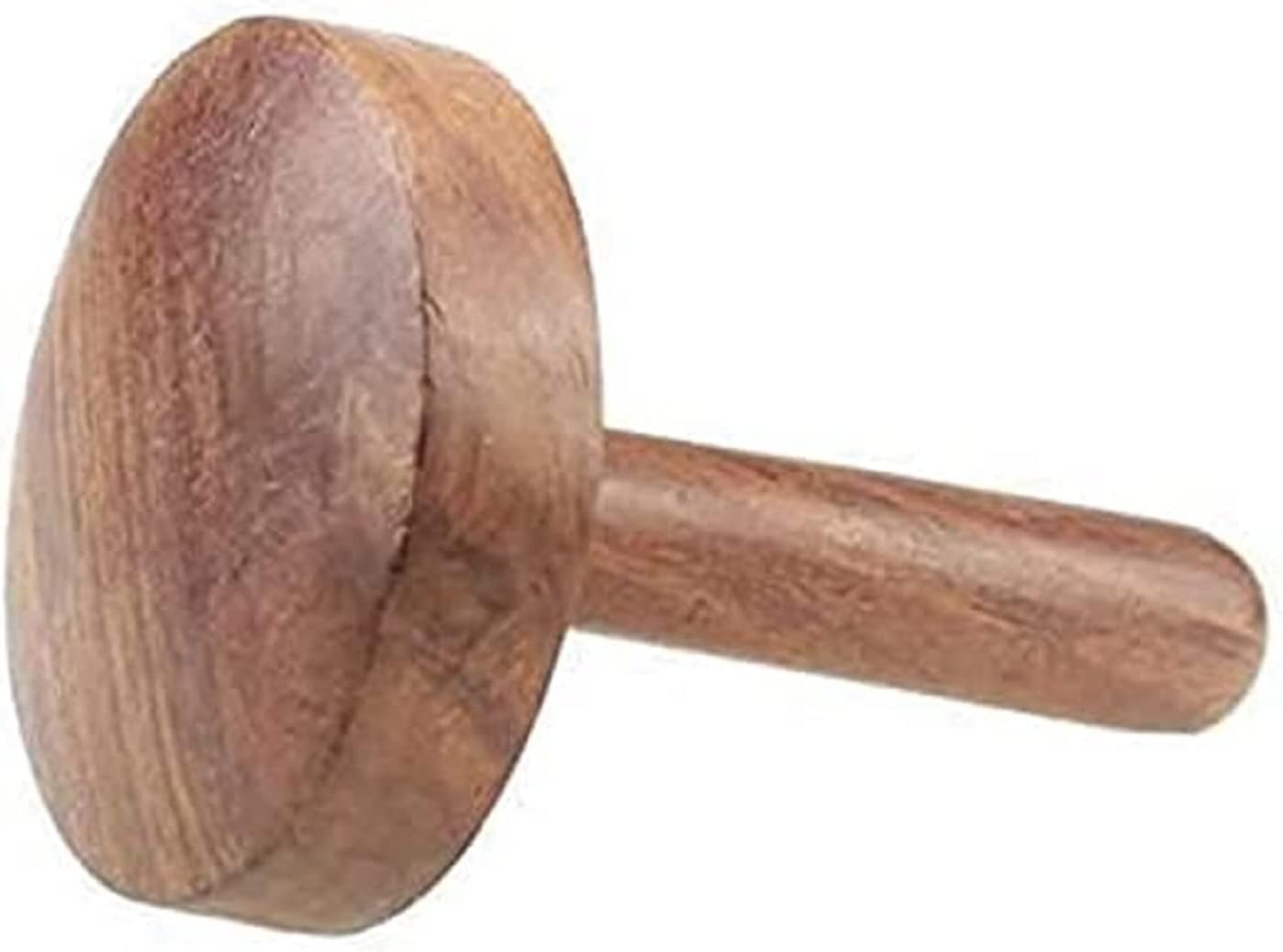 Roti bhakri or khakara on tava Presser-Long Life Carved Solid Wood Crusher, Wooden Potato Masher, Fluffer Paratha, Wooden Roti Chapati Presser, and Indian...
