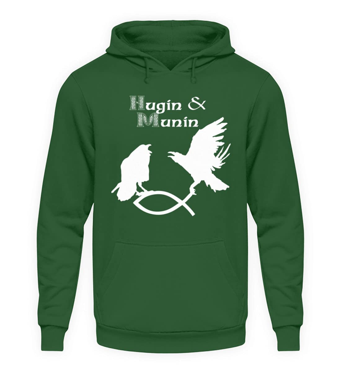 Pull à capuche corbeau Hugin & Munin, des finitions d'exception - 3