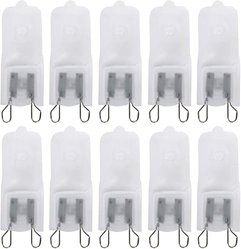 Xtricity T4 JCD - Bombilla halógena G9 esmerilada de 2 pines, 350 lúmenes, 120 V, 2700 K, blanco suave, regulable, (paquete de 10)