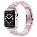 Simpeak Slim Metal Band Compatible with Apple Watch Series 9 8 7 (41mm) Series 6 SE 5 4 (40mm) Series 3 2 1 (38mm) Women Men Solid Stainless Steel Band Strap Replacement for iWatch 41mm 40mm 38mm