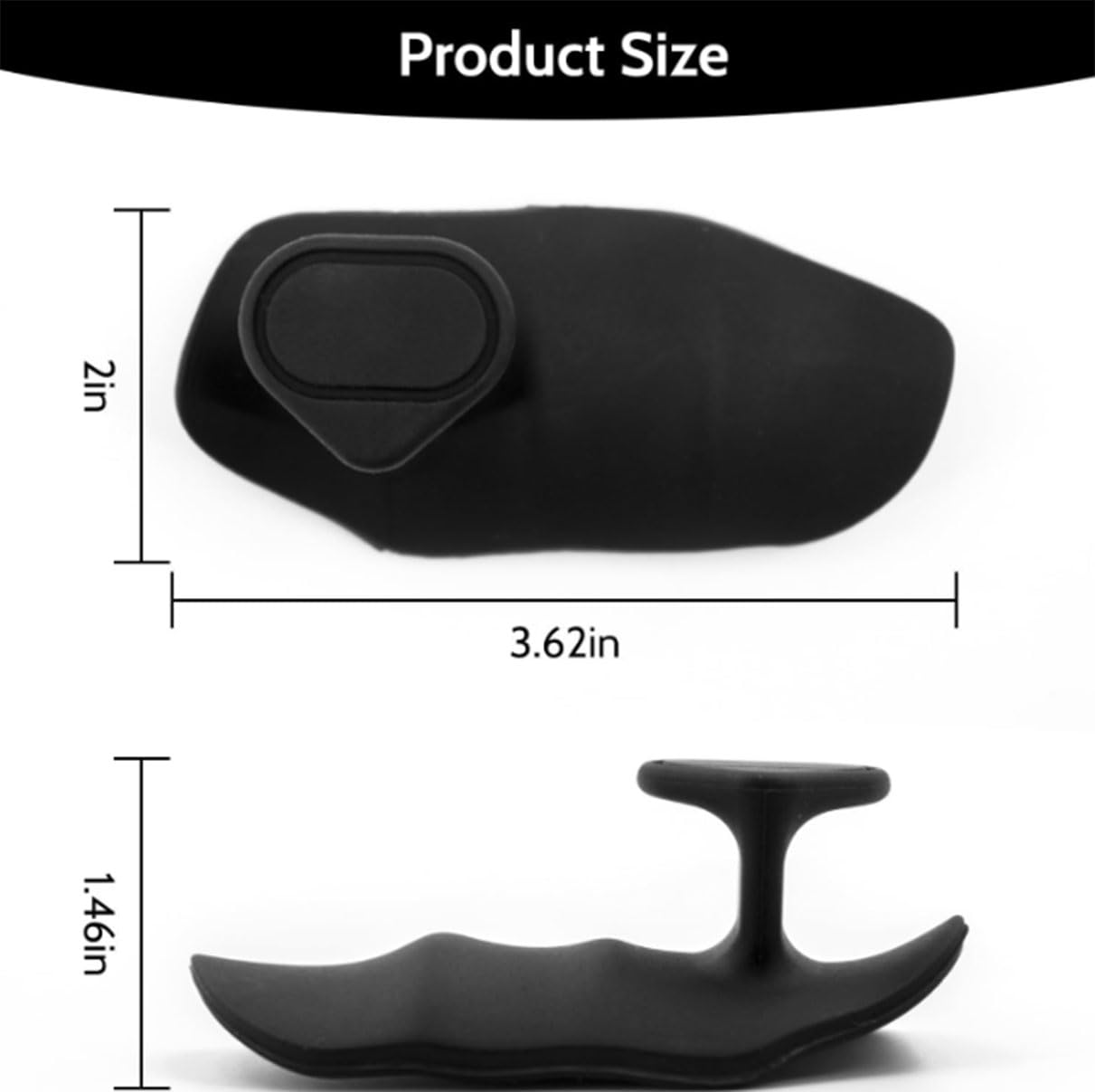 Antislip Workout Grips, Ergonomic Rubber Hand Protector Gloves for Weight Lifting, Pull-Ups, Gym Training and Exercise, for Men and Women(Black) 1