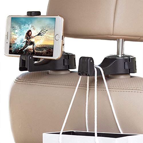 Image of Universal Rotational Dashboard Car Holder | Mobile Stand | Strong Grip | Supports Portrait & Landscape Mode (Car Backseat Phone Holder)