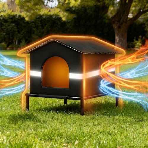 Casa para gatos impermeable que evita escapes y protege a gatitos en el jardín 6