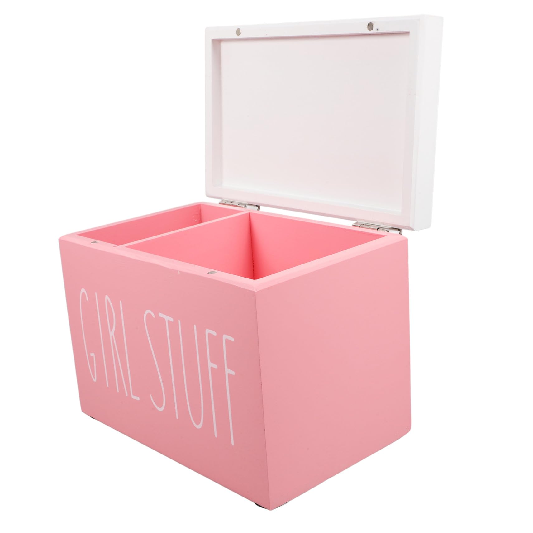 INOOMP Damenbindenbox Holz Aufbewahrungsbox Mit Deckel Badezimmer Organizer Für Damenhygiene Geräumig Umweltfreundlich Multifunktional