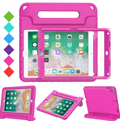 BMOUO Kids Case for iPad 6th 5th Generation (iPad 9.7 Inch, 2018/2017) / iPad Air 2 - with Screen Protector, Shockproof Handle Stand Kids Case for iPad 9.7