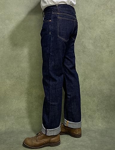 Red Tornado Men's Slim Straight Jeans Rinsed3