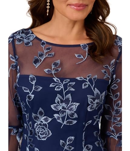 Image of Adrianna Papell Women's Embroidered Bell Sleeve Dress