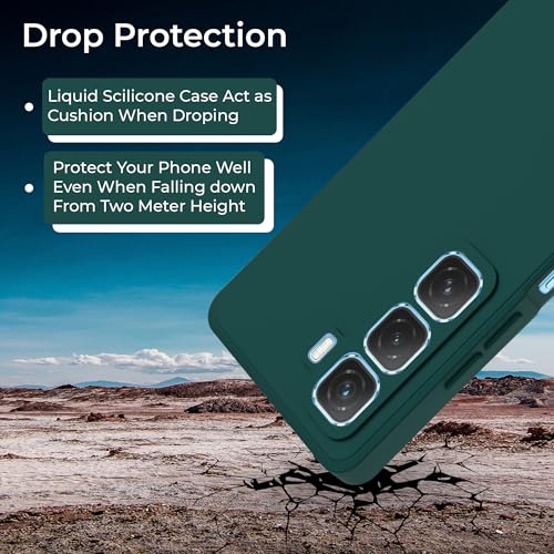 Image of A rtistque Back Cover Case for Infinix Hot 50 5G with Camera Protection | Shockproof TPU | Stylish Protective Design | Slim Fit | Ultra Matte | Infinix Hot 50 5g Back Cover - Green