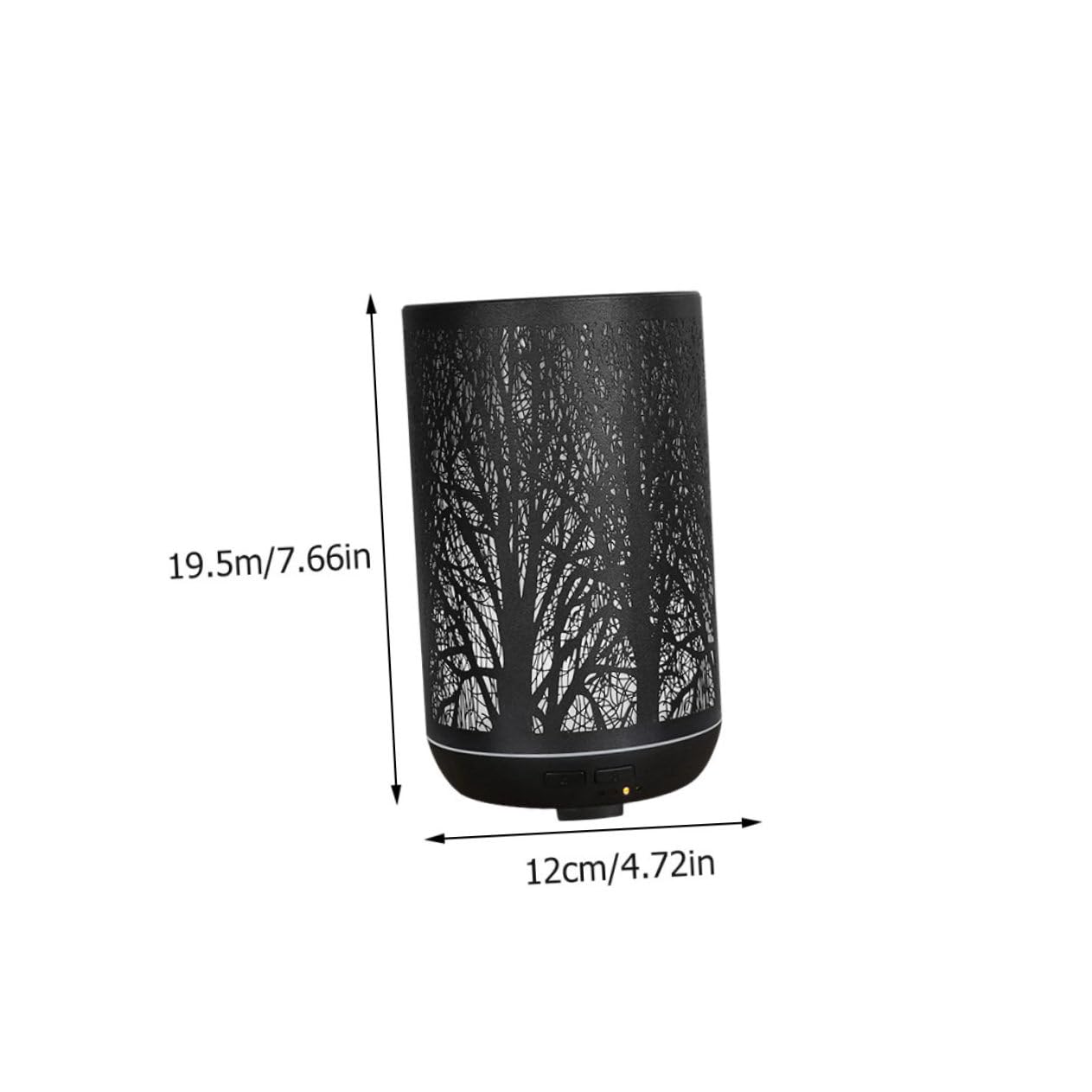 Umidificatore e Diffusore di Aromi 300ml in Ferro Nero Funzione Timer e Protezione da Mancanza D'acqua per Camera da Letto e Sala da Pranzo