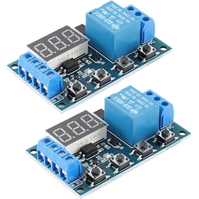 JESSINIE HW-521B 1-Channel Timer Relay Module Delay DC 6-30V Power Off Disconnect...