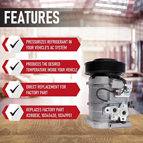 image for Replacement Car AC Compressor By AA Ignition - Compatible with Honda A