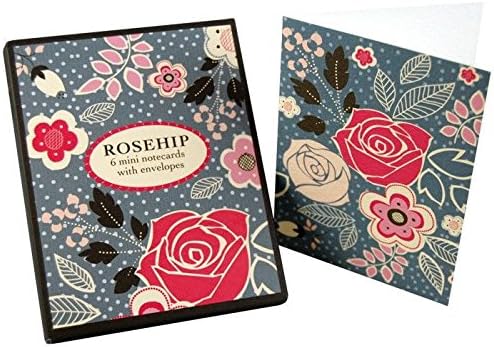 Rosehip Mini Notecards Pink & Grey