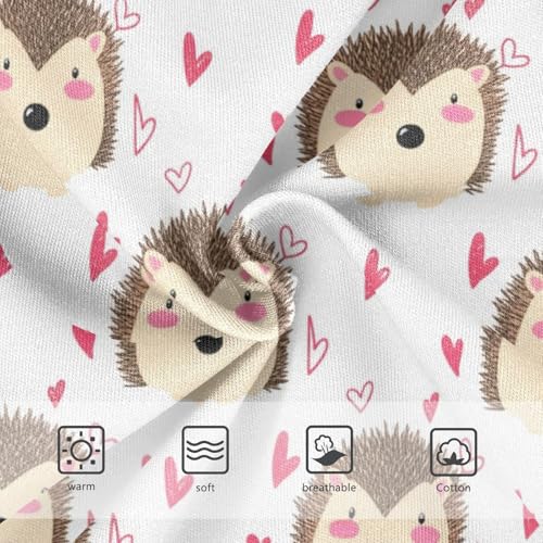 Joisal Toddler Girls Underwear 2t Cotton Panties Little Girl Print Underpants Briefs Cute Hedgehogs Pink Hearts3