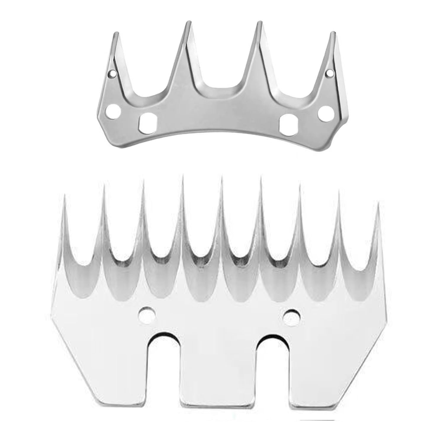 4/9 Teeth Straight Replacement Blades for Sheep Shears, Professional Stainless Steel Sheep Shearing Clipper Blades