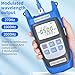 Rechargeable Fiber Optic Light Source A-C1315 Fiber Optic Cable Tester Single-Mode Dual wavelength 1310/1550nm Fiber Optic Power Meter Suitable for SC/FC/ST/LC Interface Equipped with 1 FC-LC Adapter