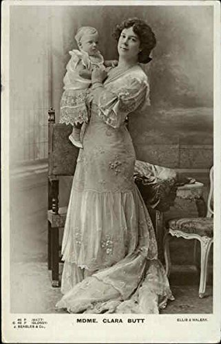 Mdme. Clara Butt Actresses Original Real Photo Postcard (RPPC) 1903