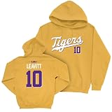 NIL Store Sam Leavitt LSU Football Gold Script Hoodie