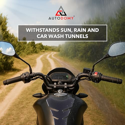 Autodomy Tankschutz Tankaufkleber für Motorrad Farbe Carbon V1 | Tankpad Motorrad Universell 20x12,5 cm | Geeignet für Alle Motorradmarken