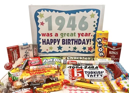 RETRO CANDY YUM 1946 80th Birthday Box