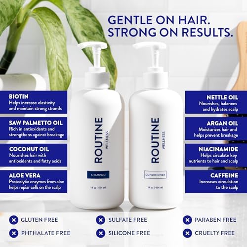 Routine Wellness Anti-Thinning Shampoo & Conditioner - Coconut & Vanilla - 3