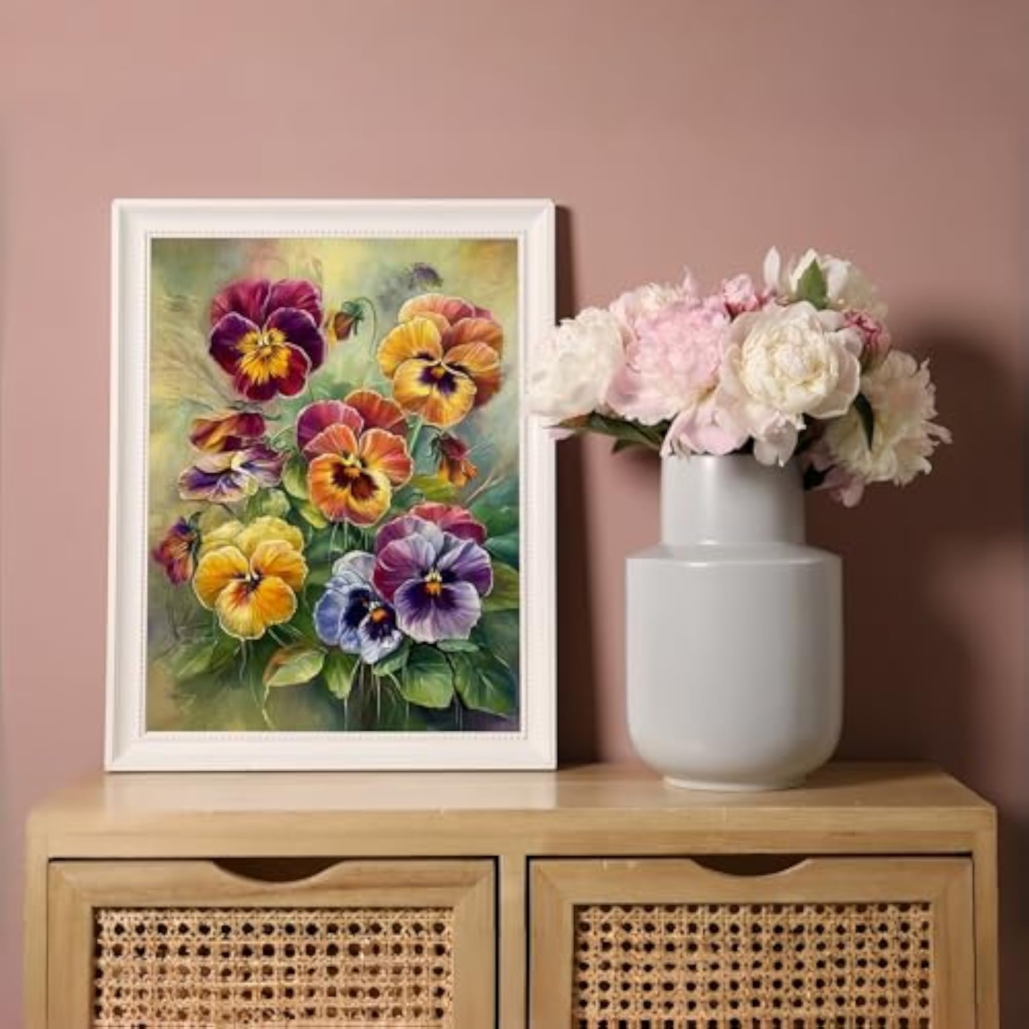 Diamond Painting Flowers Kit for Home Wall Decor