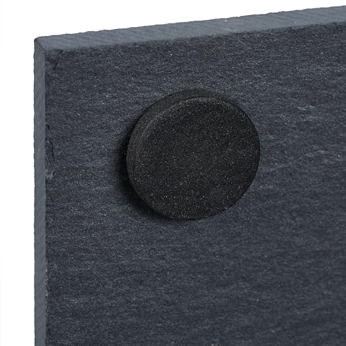 Plat de service fromage rectangulaire noir Relaxdays 26 x 16 cm