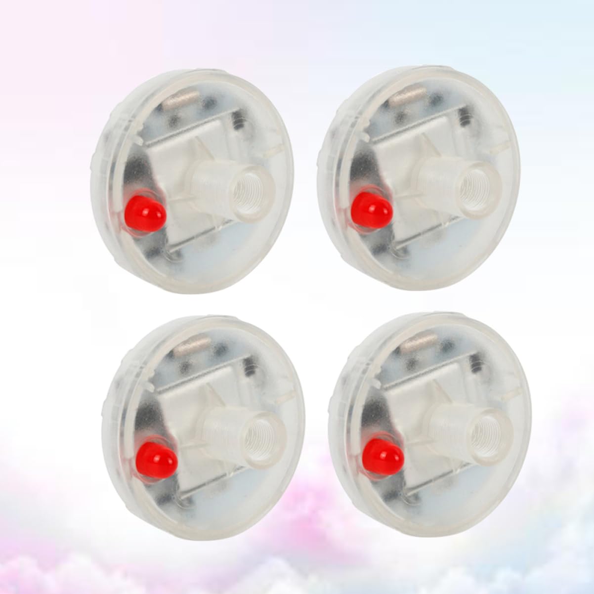 Ciieeo 4Pcs Solar Wheel Light LED Tire Lamp for Car Motorcycle Easy Install Flash Modes Colors Enhance Night Safety Decoration