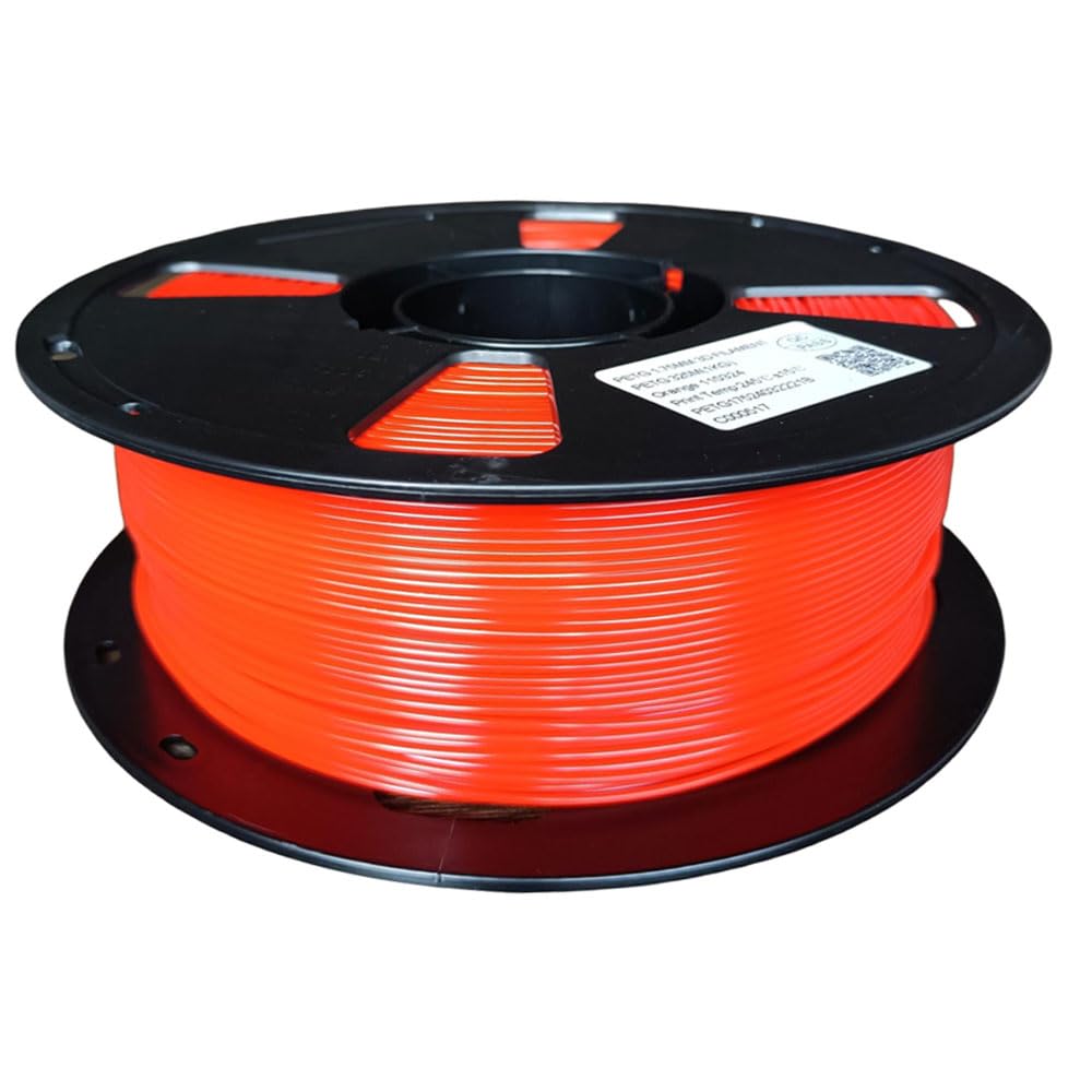 Haiteng Orange PETG Filament 1KG 1.75mm 3D Printer Filament FDM 3D Printing Materials Orange Filament Orange Color Tougher Than PLA Filament-image-49